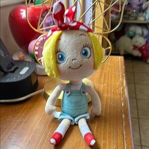 Rosie Revere Adorable Plush Doll with Red and Blue Outfit